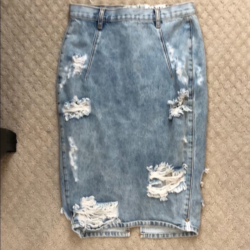 One teaspoon denim skirt